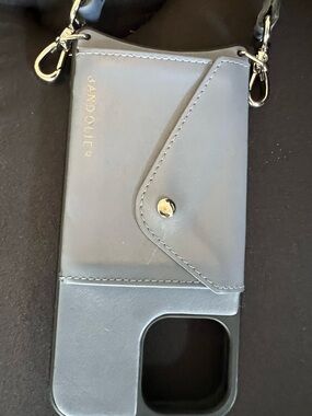 Bandolier blue  Crossbody Phone Pouch with Card Slot